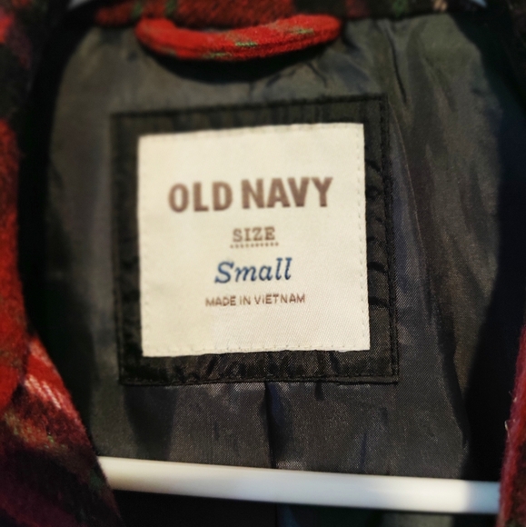Old Navy Flannel Peacoat Jacket - Picture 3 of 6